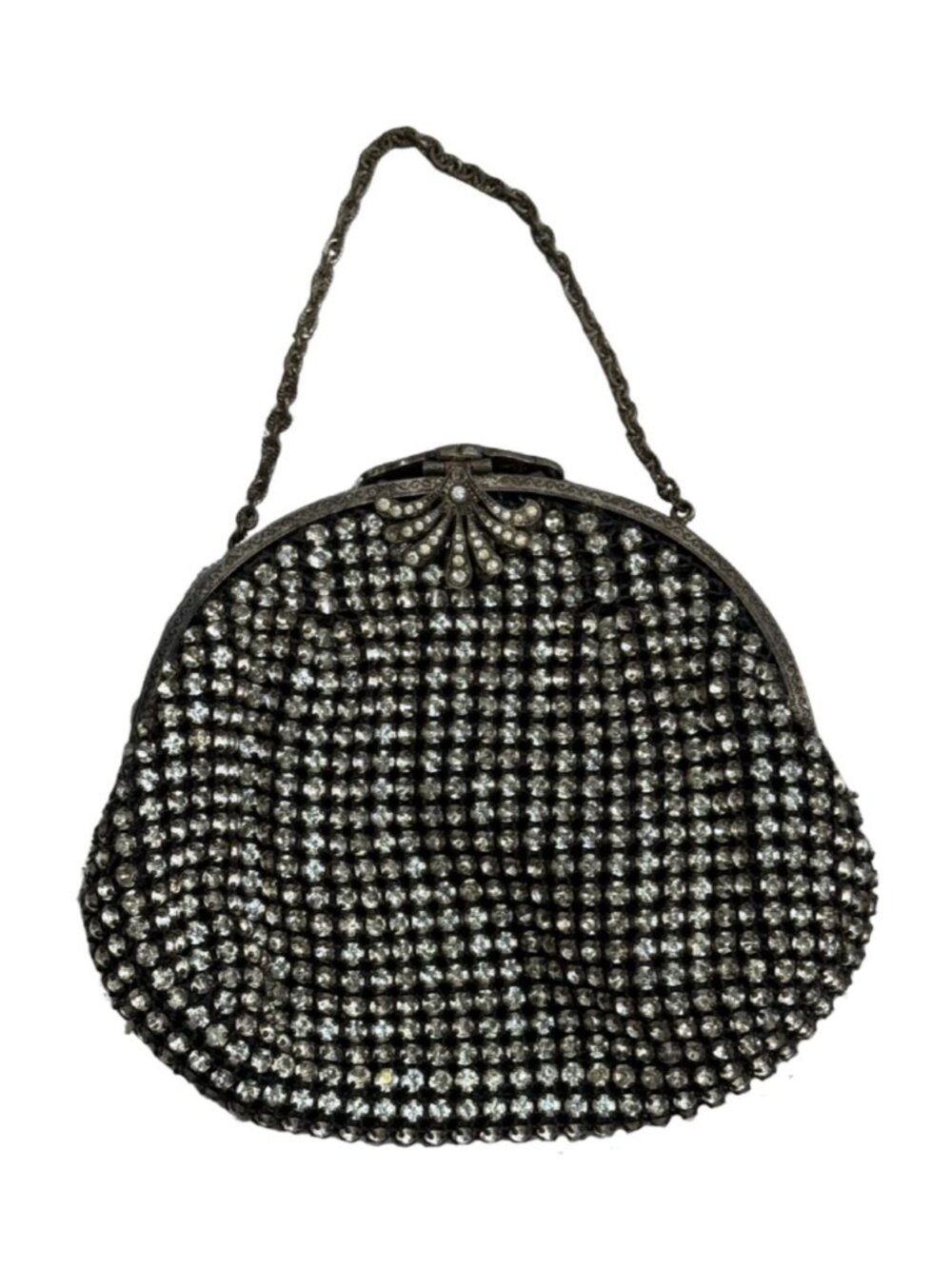 Vintage 1940's Crystal Rhinestone Mini Bag EUC